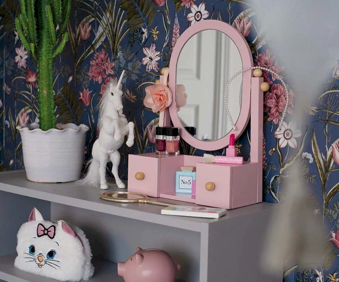 Espejo Tocador Rosa