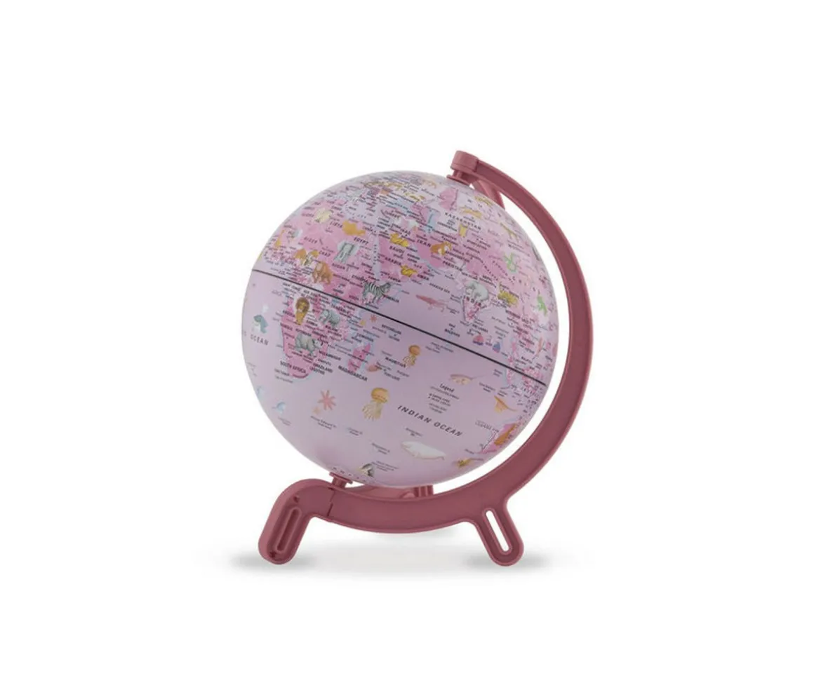 GloboTerráqueo Mini Giacomino Pink Zoo 16cm