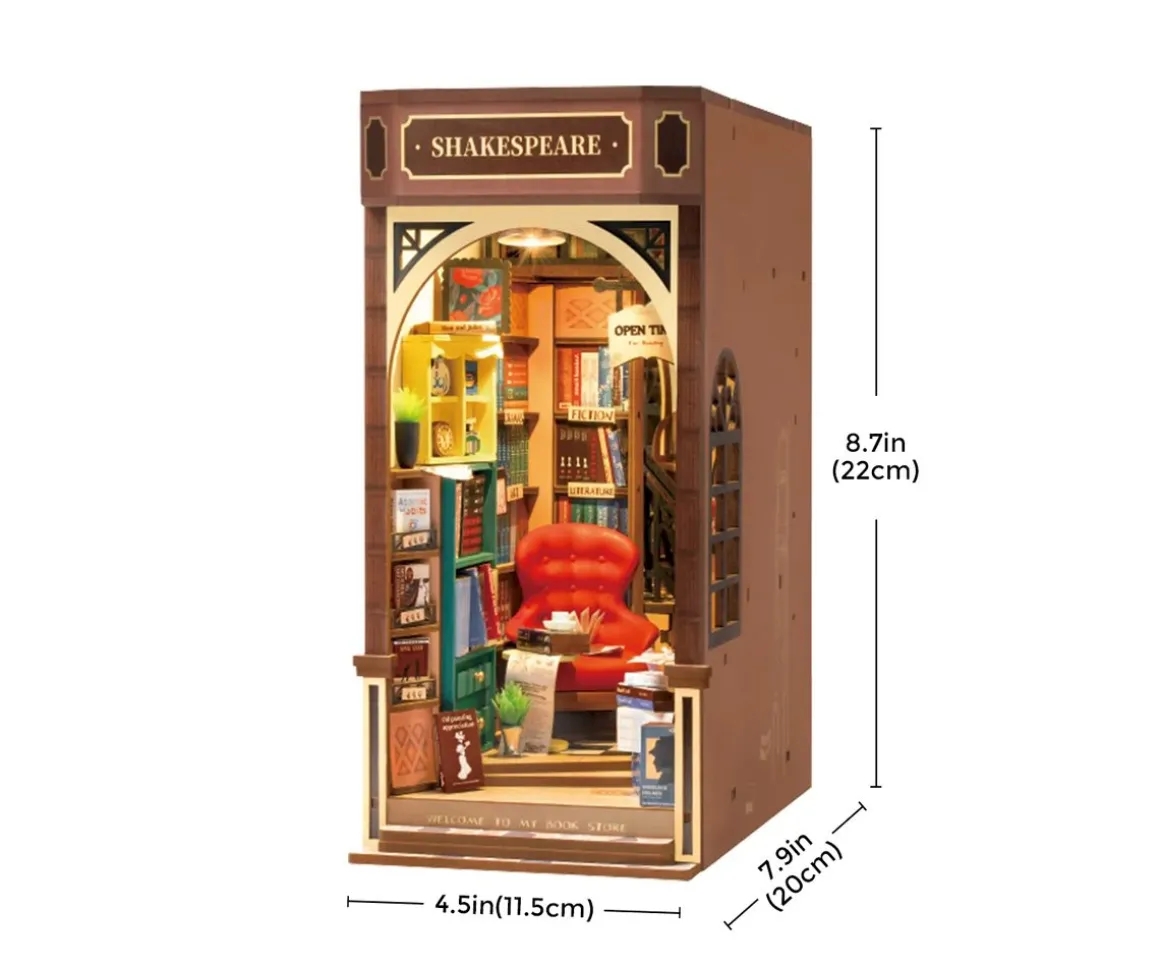 Inserto para Estante Librería Book Nook Shakespeare