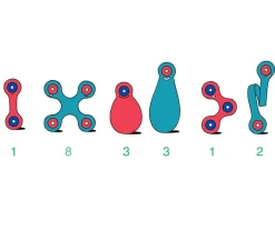 Itsy Pack - Flamingo / Turquoise 18 Piezas