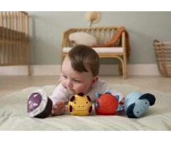 Juego de 4 bolas de Peluche Dino Friends