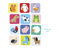 Juego de Memoria XXL Farm Animals