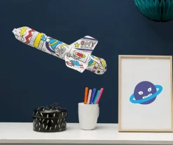 Juego Omy para Inflar y Colorear Cohetes