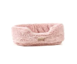 Les Minis Kanaï Gato de Peluche Kimi con Collar y Cesta de Piel Sintética