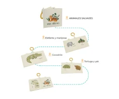 Libro de Tela y Texturas Animales Salvajes