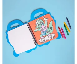 Libro OMY con Pinturas y Pegatinas Dinos