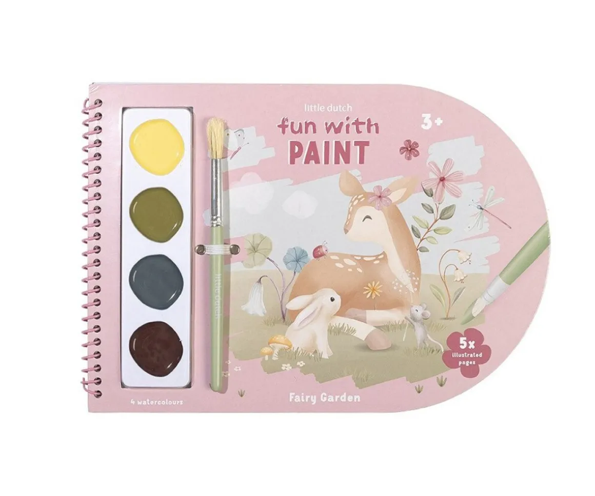 Libro para Colorear con Acuarelas Fairy Garden