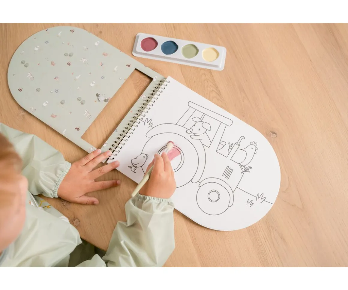 Libro para Colorear con Acuarelas Little Farm