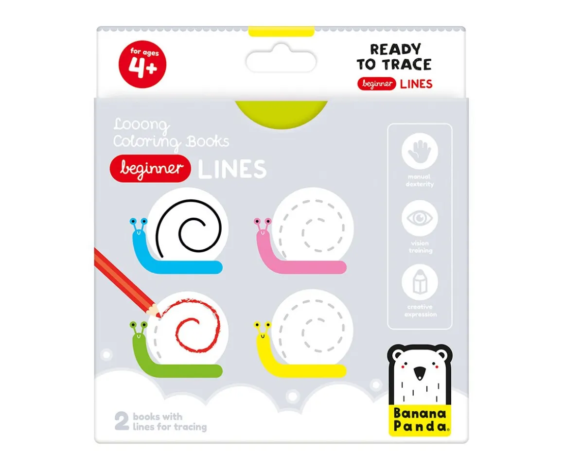 Libro Para Colorear Looong Beginner Lines