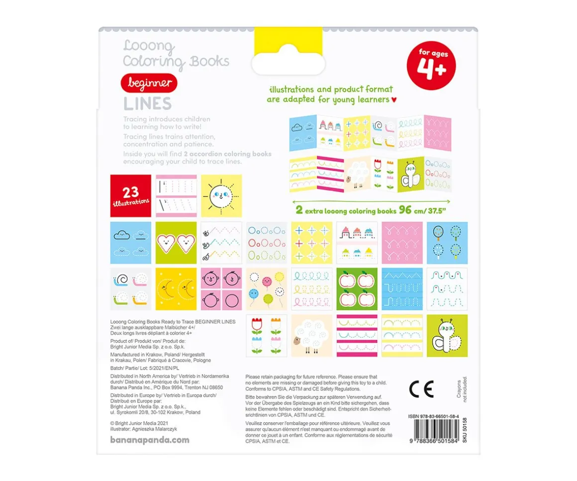 Libro Para Colorear Looong Beginner Lines