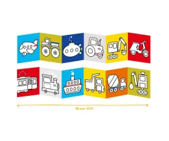 Libro Para Colorear Looong Vehicles