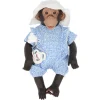 Lola La Chimpancé con Body Popelín Topos Royal y Gorro Pescador