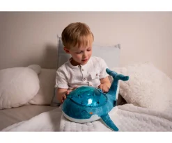 Luz Nocturna Recargable Tranquil Whale Azul