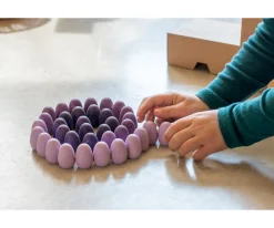 Mandalas Huevos Pequeños Malva