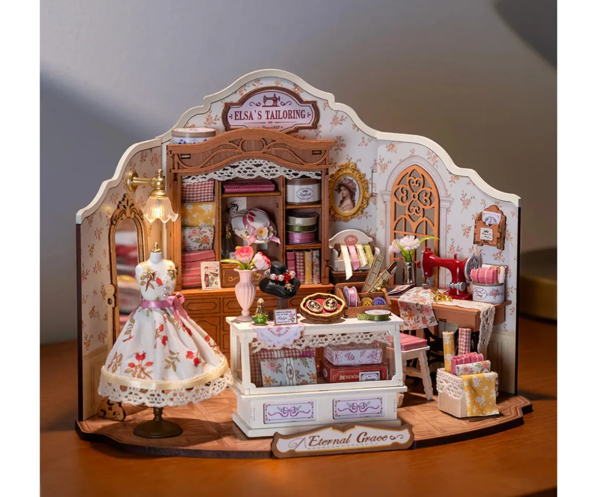 Maqueta en Miniatura Sastrería de Elsa