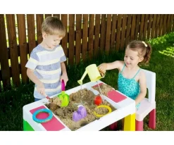 Mesa Multifunción Teggi Grafito/Mostaza