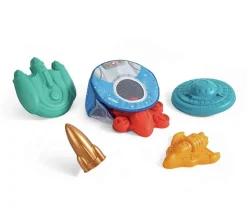 Mochila Antiarena con Moldes de Playa Naves Espaciales