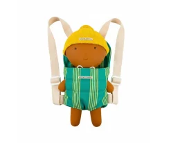 Mochila Portabebé para Muñecos Rayas Green