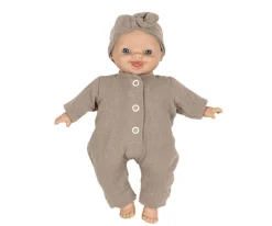 Mono y Diadema Lili con Lazo para Muñeco Soft