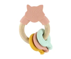 Mordedor de Actividades de Silicona y Madera Mrs. Cat