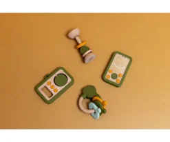 Mordedor de Actividades de Silicona y Madera Mr. Dino