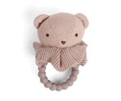 Mordedor y Sonajero Bear Soft Rose
