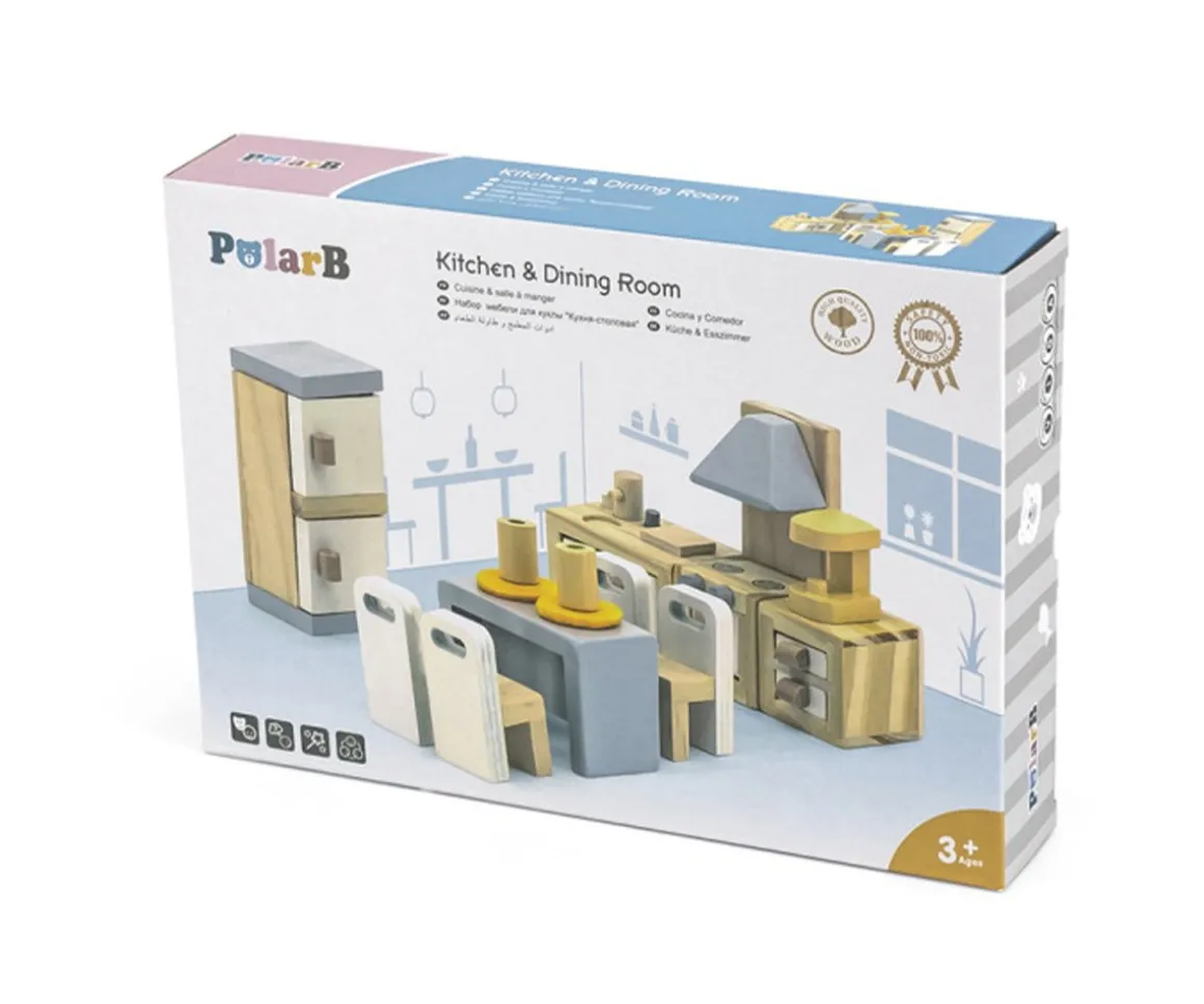 Muebles Cocina Americana para Casa de Muñecas