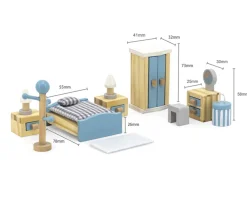 Muebles Dormitorio Principal para Casa de Muñecas