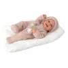 Muñeca Bebé Elegance Zoe Vinilo con Cojín y Chupete 42 cm