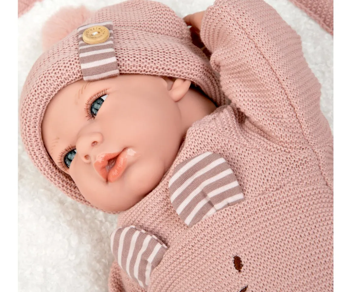 Muñeca con Peso Elegance Andie Rosa con Manta