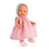 Muñeco Alex con Vestido Rosa y Gorro Gris