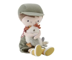 Muñeco Blandito Jim Granjero con Gallina