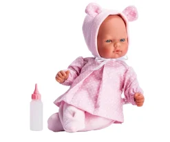 Muñeco Oli con Conjunto Corazones Rosas y Gorro Orejitas