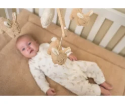 Móvil Musical Madera Baby Bunny