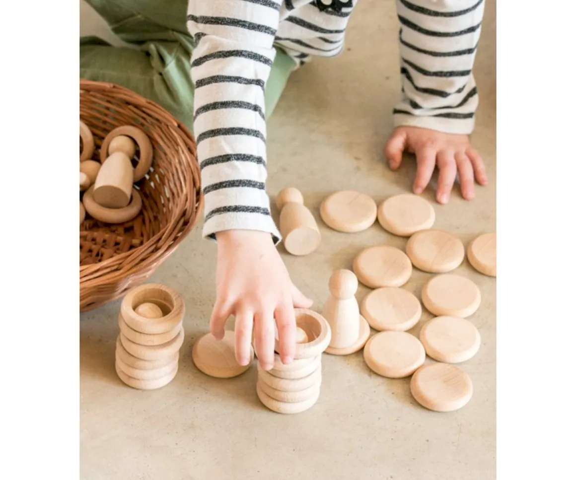 Nins con Anillas y Monedas Natural