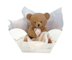 Osito Natural Personalizable en Cajita Floral