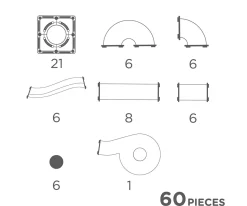 Pack Compacto Ball Run Intense 60 Piezas