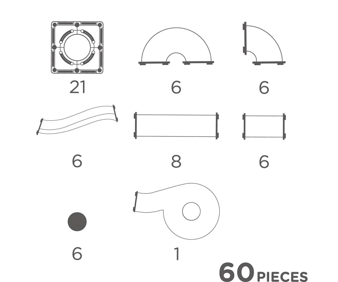 Pack Compacto Ball Run Intense 60 Piezas
