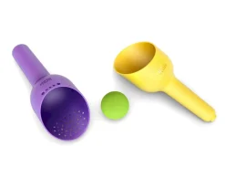 Pala, Colador y Pelota de Playa Violeta SiBi BiBio