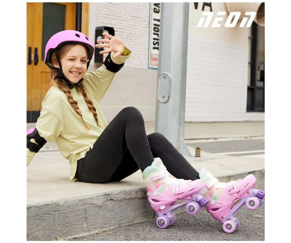 Patines Combo Neón Rainbow T.30-33