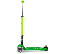 Patinete Maxi Deluxe Plegable Neon Led Verde / Amarillo