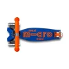 Patinete Maxi Deluxe Plegable Neon Led Azul / Naranja