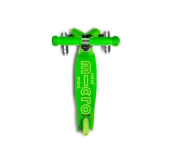 Patinete Mini Micro Deluxe Verde Luces LED