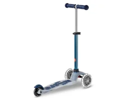 Patinete Mini Micro Deluxe Flux Neochrome Azul Luces LED