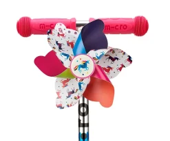 Patinete Mini Micro Deluxe Glow Lime con Luces LED + Molinillo Unicornio