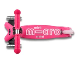 Patinete Plegable Mini Micro Deluxe Rosa Luces LED
