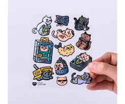 Pegatinas Fluorescentes Big Kitty