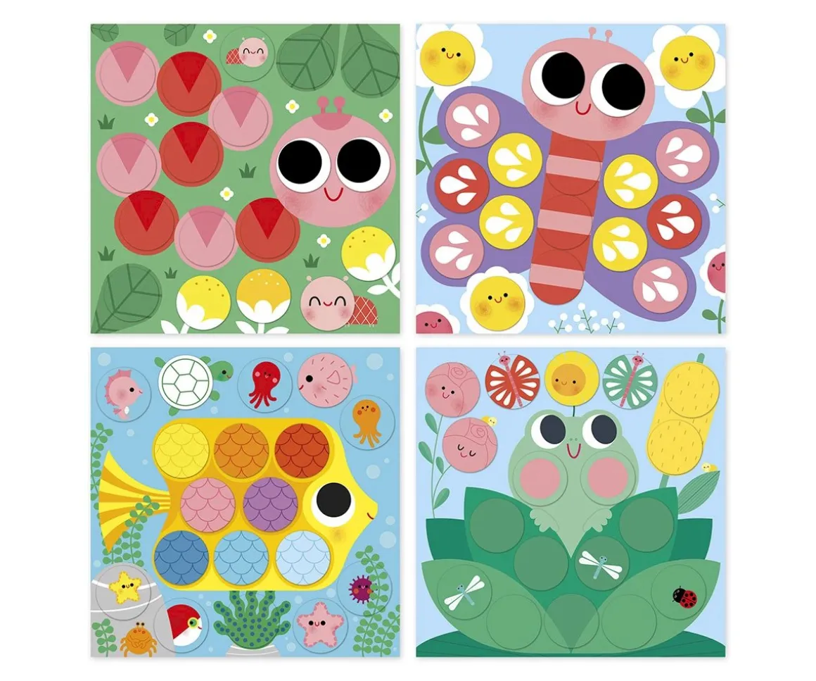 Pegatinas Reposicionables Redondas Autour de L'etang