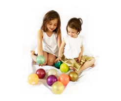 Pelota Glitter Azul 10 cm