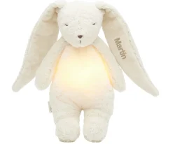 Peluche Luz-Sonido Conejo Orgánico Moonie 2.0 Polar Personalizable